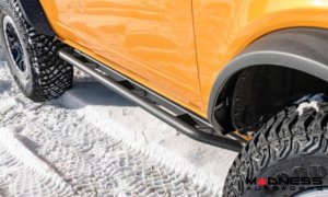 Ford Bronco Rock Sliders - 4 Door - Trail Slider Step System - Textured Black - N Fab 